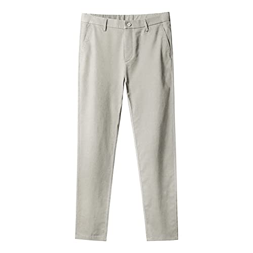 Pantalons de costume confortables contre les plis coupe slim droit