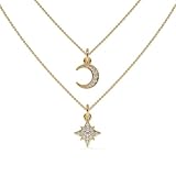 Helion Moon Star Necklace