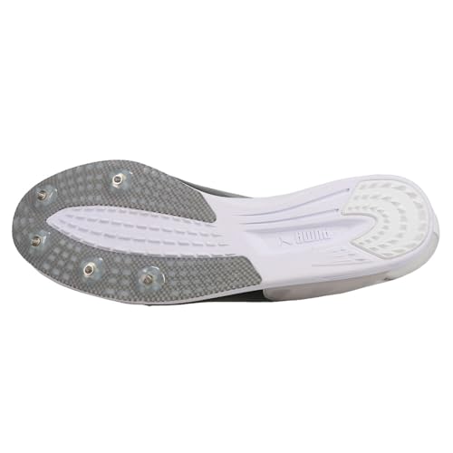 PUMA PUMA mens 19466201 Track and Field Shoe, Puma White-puma Black-lava Blast, 13 US