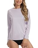 MEETYOO UPF50+ UV Shirt Damen & Schwimmshirt Damen-Atmungsaktiv, Schnell Trocknend, Hautfreundlich, Ideal für Surfen, Rudern und Schwimmen