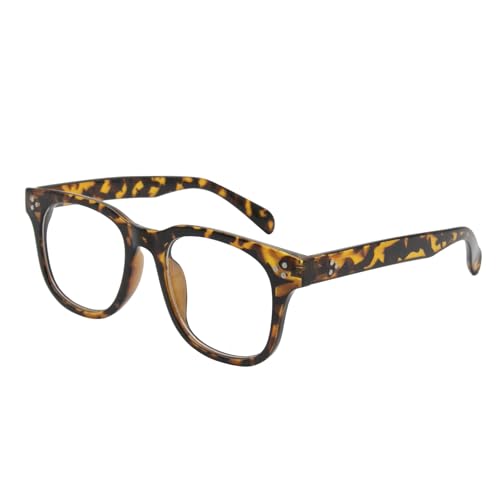 Image of LJCZKA Blue Light Blocking Glasses for Women Men Retro Square Frame Computer Gaming Glasses Anti Eyestrain Eyeglasses