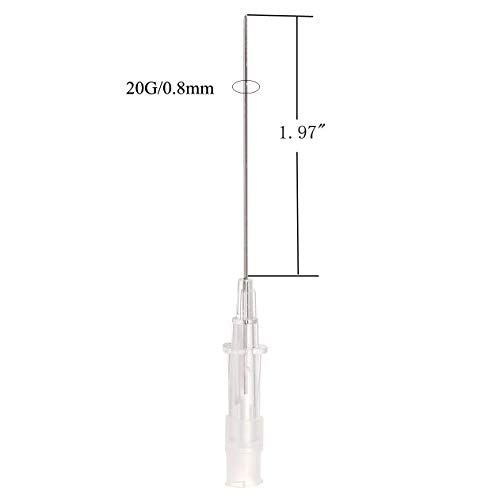 Piercing Needles,New Star 5PCS 20G Gauge Steel Catheter Piercing Needles Supply