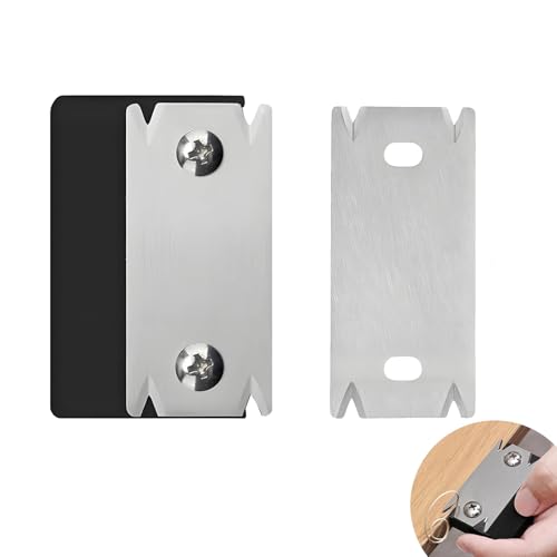 ZIJANG Araseur de Chant, Portable Coupe-Bordures en Bois, Antidérapant Raboteuse de Bordure, Noir Araseur-Chant pour Bois, Outil de Travail du Bois avec Lames de Rechange, pour Bois, PVC, ABS