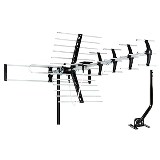Five Star Outdoor HDTV Antenna up to 200 Mile Long Range, Attic or Roof Mount TV Antenna, Long Range Digital OTA Antenna，ATSC 3.0 Ready for 4K 1080P VHF UHF with Mounting Pole