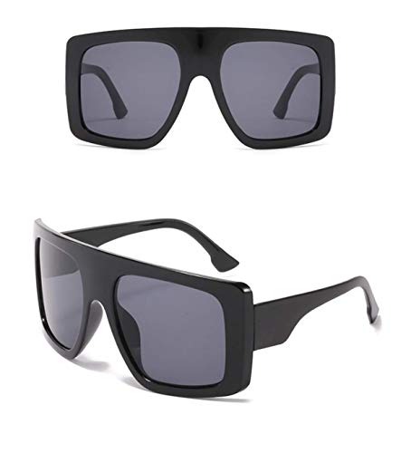 W&Y YING Oversized Square Baddie Large Womens Sunglasses for Men Fashion Flat Top Baddie Shades3