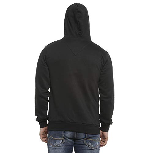 Image of CAHOOT Men's Zip-Front Hoodie with Contrast Drawstring for Casual Wear | Long Sleeve | Hooded Neck | Zipper Closure | Cotton Sweatshirt Crafted with Comfort Fit for Everyday Wear