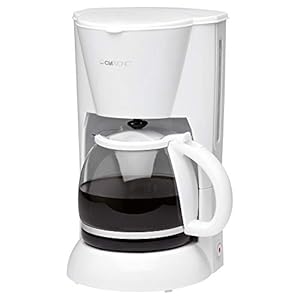 Clatronic® Kaffeemaschine | Kaffeeautomat für 12-14 Tassen (ca. 1,5 Liter) | Filterkaffeemaschine mit Nachtropfsicherung und herausnehmbaren Filtereinsatz | 900W | Coffee Machine KA 3473 weiß