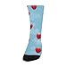 susiyo Red Heart Bloom Blue Hiking Socks Boy Girls - Cushioned Crew Socks for Kids Soft, Breathable & Seamless Toe for All-Day Comfort