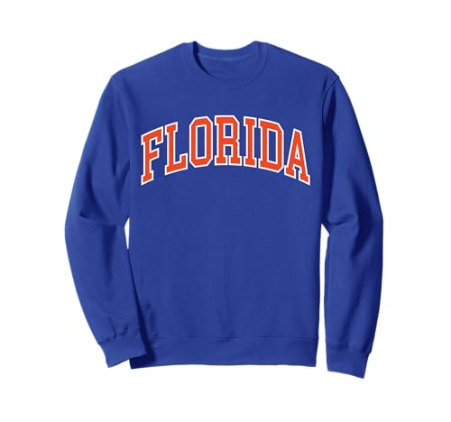 Vintage Florida Men Florida Women Retro Blue Orange FL Tee Sweatshirt