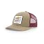 Khaki / Burgundy