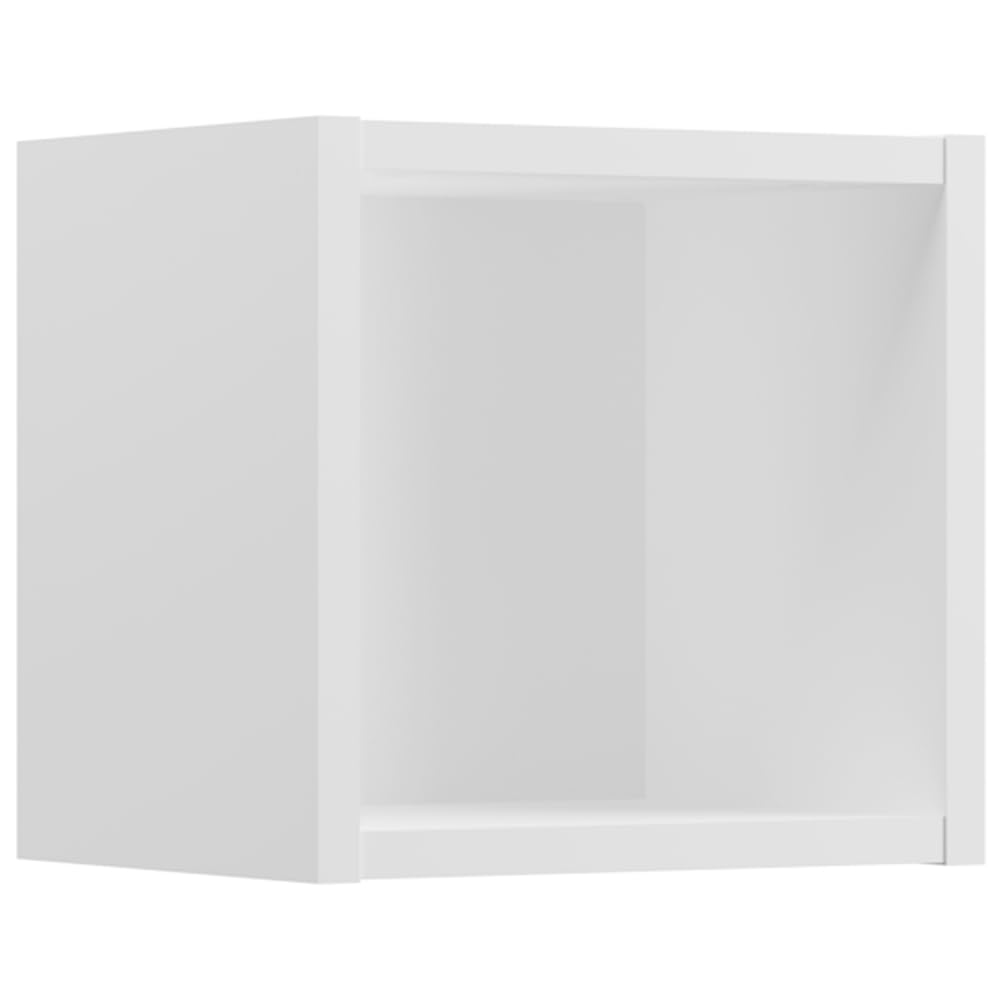 Lomadox Set di mobili da bagno da 2 pezzi con lavabo da 80 cm e armadietto alto con ripiano, cashmere e bianco, parte anteriore scanalata