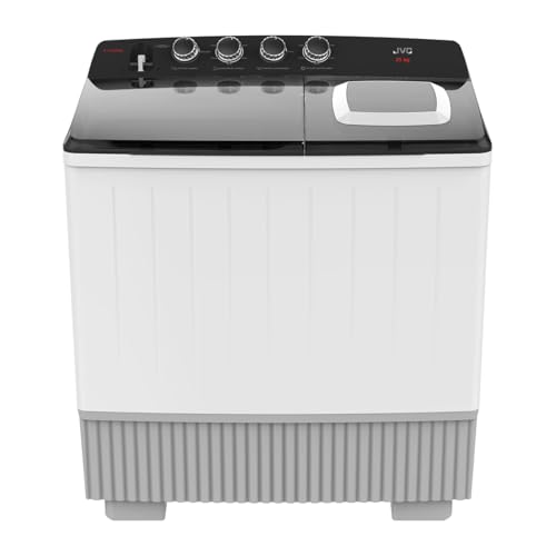 El Mejor Listado de Lavadora de Tina Redonda - los preferidos. 39 Lavadora JVC Doble Tina Capacidad 25 Kgs Mod. JCTT2509BK, 4 Niveles De Agua, Tina Y Canastilla Interior En Plástico, 4 Perillas De Control, Carga Superior, Ahorro De Agua, Tapas...