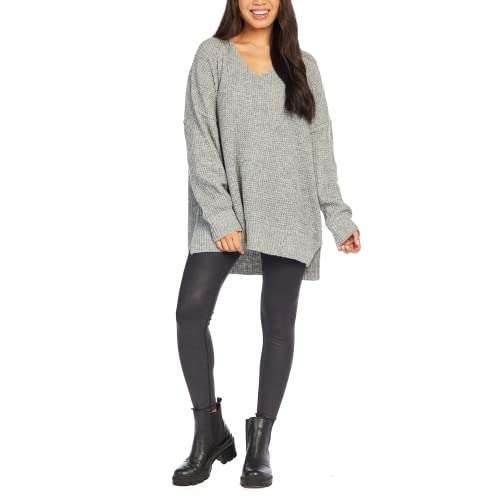 Image of Mud Pie Women's Mud Pie Avalon Womens Waffle Oversized Sweater