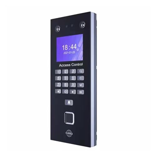 Control De Acceso Facial 2,4 Pulgadas, Máquina Tiempo Asistencia, Reconocimiento Biométrico Por Infrarrojos, Teclado RFID, Huella Dactilar Auto Accurate(TCP IP Network)