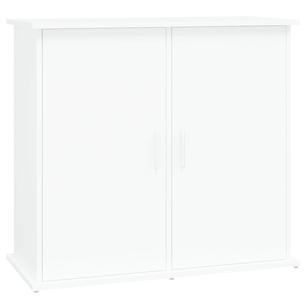 Tomostar Support pour Aquarium, Meuble pour Aquarium Meuble de Base Table d'aquarium blanc 81x36x73 cm bois d'ingénierie