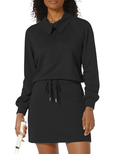 Women's 2 Piece Skirt Sets Athletic Tennis Skorts Tracksuit Half Zip Long Sleeve Sweatshirt Casual Outfits