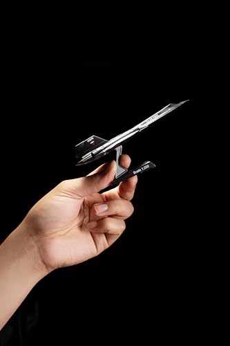 SR-71 Blackbird Die-Cast Metal Model – 1:200 Scale Strategic Reconnaissance Aircraft Replica with Display Stand, Highly Detailed, 6.2” Length x 3.2” Wingspan, Adult Collectible Ages 14+ - Thumbnail 5