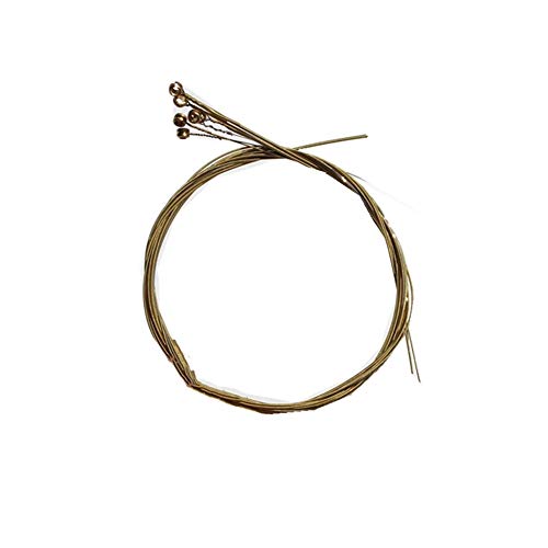 Cordes en laiton pour guitare acoustique folk – 6 cordes folk lâches – Cordes d’usine - Les Beatles, Paul McCartney, John Lennon, RIngo Starr, George Harrison Cordes en laiton pour guitare acoustique folk - 6 cordes folk lâches - Cordes d'usine