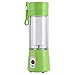 DEWIN Juicer Cup,380ML Portable USB Juicer Juice Fruit Extractor Handheld Bottle Cup (Colore : Verde)