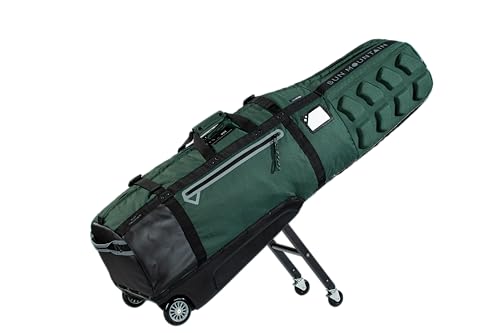 Sun Mountain ClubGlider 3 Golf Travel Bag, 4-Wheel Rolling Retractable-Leg System, Grove