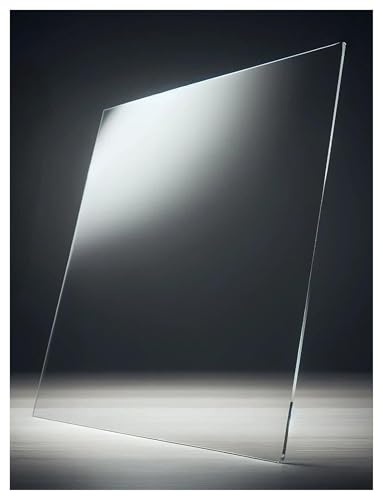 Generico Lastre Trasparenti in Acrilico e policarbonato - Pannelli for tetti infrangibili for Serre, capannoni, carport | Resistenti alle intemperie e agli Urti(200x300x5mm)