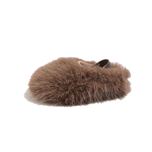 Pantoufles d'hiver douillettes pour filles avec chaussures chaudes en polaire