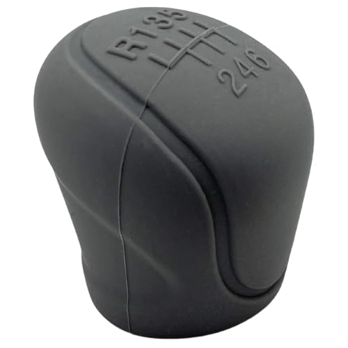 AUTOZOCO Capa Pomo mudanças de marcha carro antiderrapante, capa de botão de alavanca de marchas, protetor de manípulo aderente, capa de alavanca de mudanças, silicone, universal, cinzento, 6