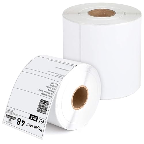 iSOUL 4X6 Direct Thermal Printer Labels Roll 100mm x 150mm 500 White Permanent Adhesive Shipping Labels Rolls Compatible for Zebra, MUNBYN Printers to use on Ebay, Amazon, Royal Mail Label iSOUL 4X6 Direct Thermal Printer Labels Roll 100mm x 150mm 500 White Permanent Adhesive Shipping Labels Rolls Compatible for Zebra, MUNBYN Printers to use on Ebay, Amazon, Royal Mail Label