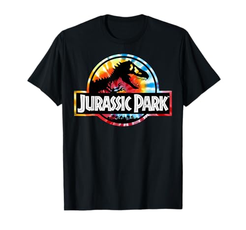 Jurassic Park Tie Dye Circle Logo T-Shirt