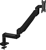 Crimson AV DSA12K Dual-Link Desktop Monitor Arm, Extended Reach, Full Motion, 10-32' Displays, 30 lb Capacity, VESA up to 100x100, Desk Clamp, Bolt-Down, Through-Hole Pole Mount
