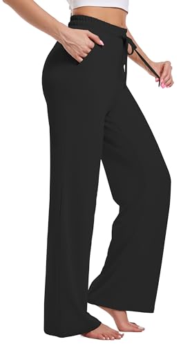 Kivdol Women's Wide Leg Yoga Sweatpants with Pockets