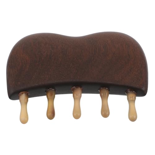 Beaupretty Peine de Madera para Masaje Capilar Dientes Antiestáticos con Mango Ergonómico y Portátil para Diario Casa y Viaje Herramienta Unisex para Cuidado del Cabelludo