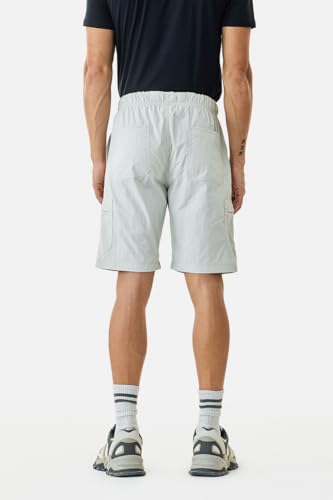 Image of SNITCH Men Casual Shorts | Regular Fit Mid Rise Solid Design | Lightweight 100% Nylon with Smooth Texture & Utility Pockets for Summer & Casual Wear