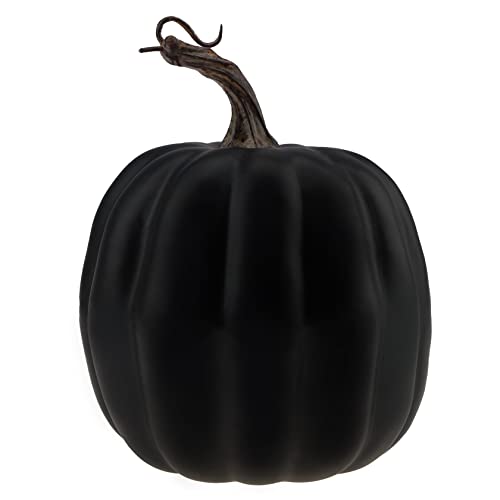 Gresorth Fake Black Pumpkins Artificial Foam Pumpkin for Fall Halloween