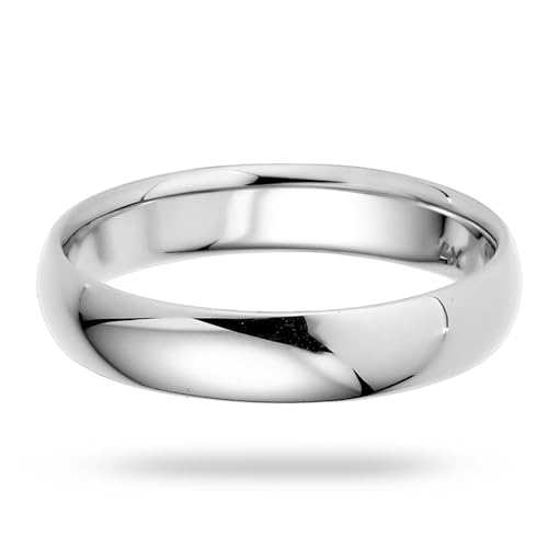 Image of 4mm Solid Gold Wedding Bands for Women or Men, 10k or 14k Gold Rings, Comfort Fit Womens and Mens Wedding Ring - Premium Collection from EWB