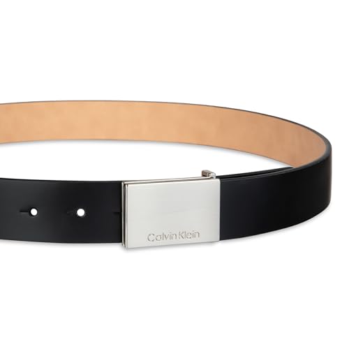Calvin Klein Men's Plaque Logo Leather Belt — view 3