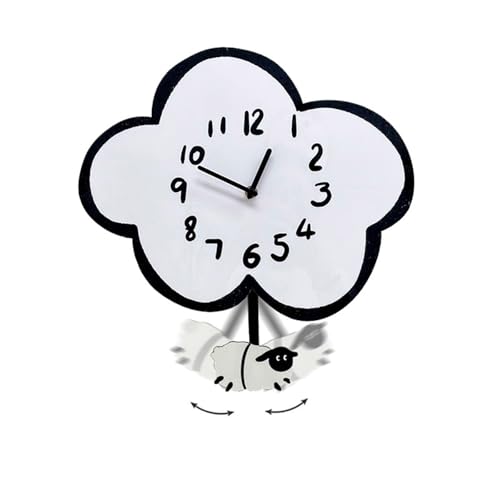 Horloge mouton silencieuse en acrylique pour accompagner les douces nuits - 7