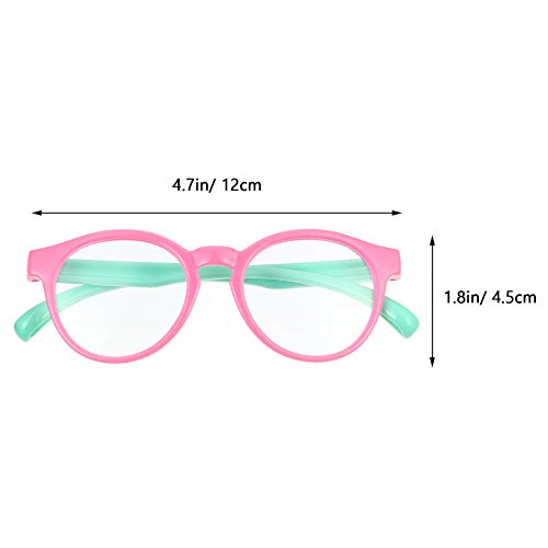 EXCEART Óculos de Bloqueio de Luz Azul Infantil Óculos de Silicone Quadrados Com Moldura Anti Reflex