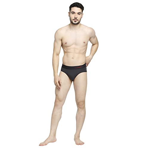 Image of Underjeans Men's Cotton Blend Regular Fit Printed Brief