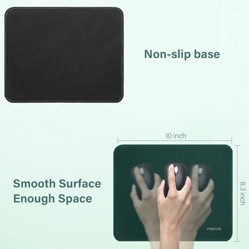 MOSISO Large Gaming Mouse Pad&Massage Keyboard Wrist Rest&Mousepad&Wrist Rest&Coaster,Ergonomic Non-Slip Base Pad Set&Pain Relief Easy Typing Cushion