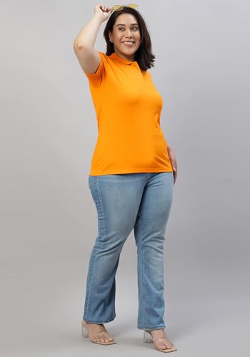Image of Wear Your Opinion Womens Plus Size Polo Collar Neck T-Shirt Top