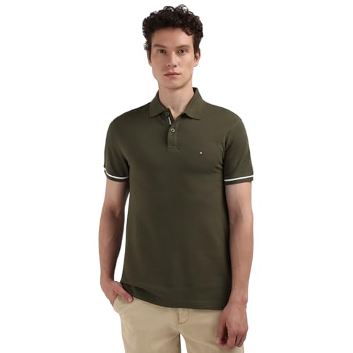 Image of Tommy Hilfiger Men's Cotton Regular Fit Polo T-Shirt