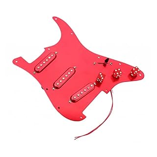 DZDZDZ Alnico V Chargé Pré-programmé pour Style Pickups De Guitare Pièces Durables Pickguard chargé - Les Beatles, Paul McCartney, John Lennon, RIngo Starr, George Harrison DZDZDZ Alnico V Chargé Pré-programmé pour Style Pickups De Guitare Pièces Durables Pickguard chargé – Image 5