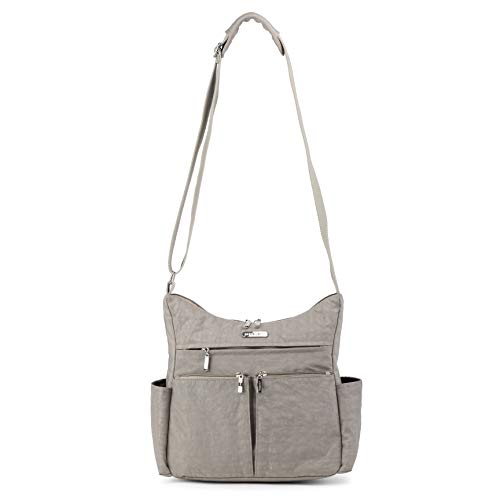Mhcnll Anti Theft Crossbody Purse,Rfid Women Nylon Waterproof Shoulder Bag (Gray) #TOP4