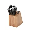 KitchenAid Classic 12 Piece Knife Block Set with Built in Knife Sharpener High Carbon Japanese Stainless Steel Kitchen Knives Sharp Kitchen Knife Set with Block Rubberwood