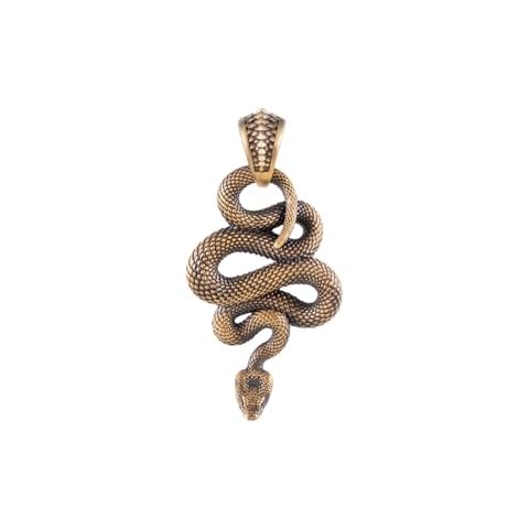 COPPERTIST.WU Snake Pendant Necklace for Men Cover