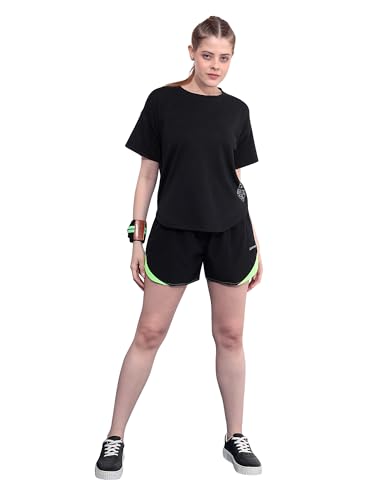 Image of Kvetoo Women Apple Cut Gym T Shirt Breathable Workout Tee Slim Fit Activewear Top Sports Training Yoga T Shirt Women
