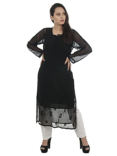 Image of Women Georgette Straight Kurti