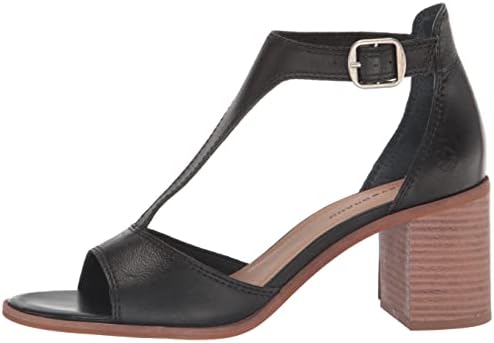 Lucky Brand Women's Sabeni T-Strap Sandal Heeled, Black, 7 | Image 7