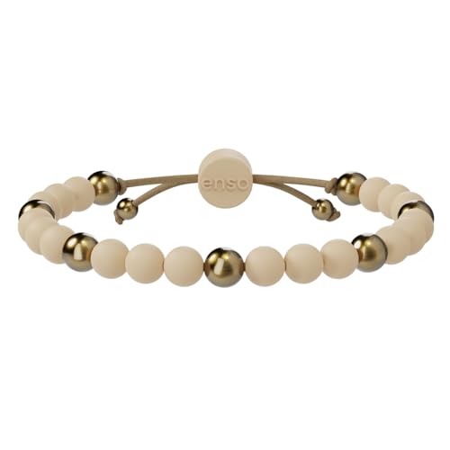 Enso Rings Embrace Silicone Bracelet - Smooth, Lightweight Beaded Bracelet